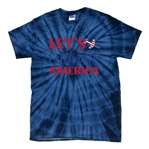 Let's Celebrate America Memorial Day Gift Tie-Dye T-Shirt