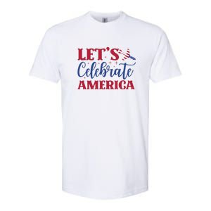 Let's Celebrate America Memorial Day Gift Softstyle CVC T-Shirt