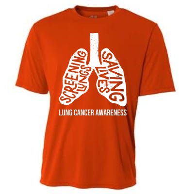 Lung Cancer Awareness Saving Lives Cooling Performance Crew T-Shirt