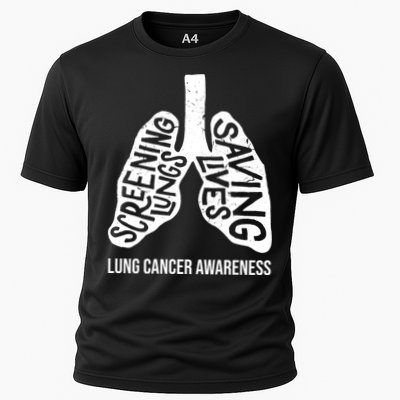 Lung Cancer Awareness Saving Lives Performance Shirt