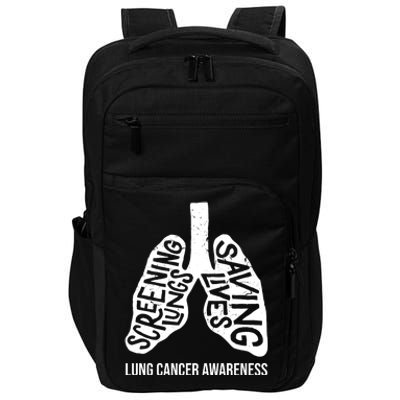 Lung Cancer Awareness Saving Lives Impact Tech Backpack