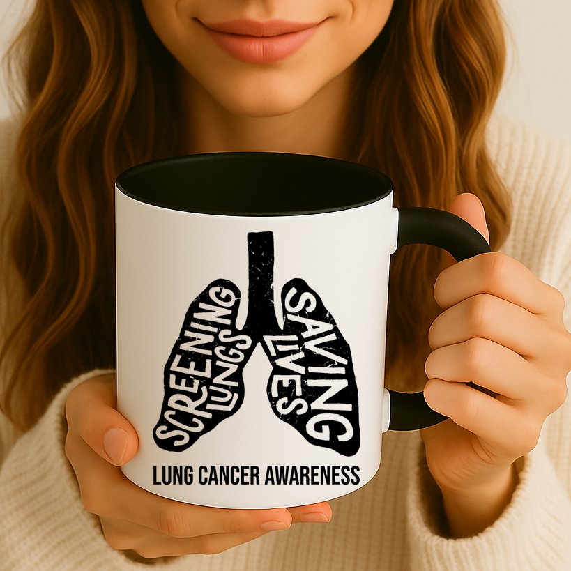 Lung Cancer Awareness Saving Lives Mug