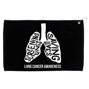 Lung Cancer Awareness Saving Lives Grommeted Golf Towel