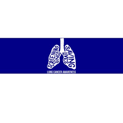 Lung Cancer Awareness Saving Lives Bumper Sticker