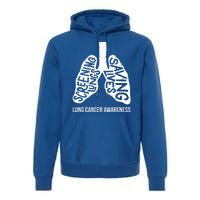 Lung Cancer Awareness Saving Lives Premium Hoodie