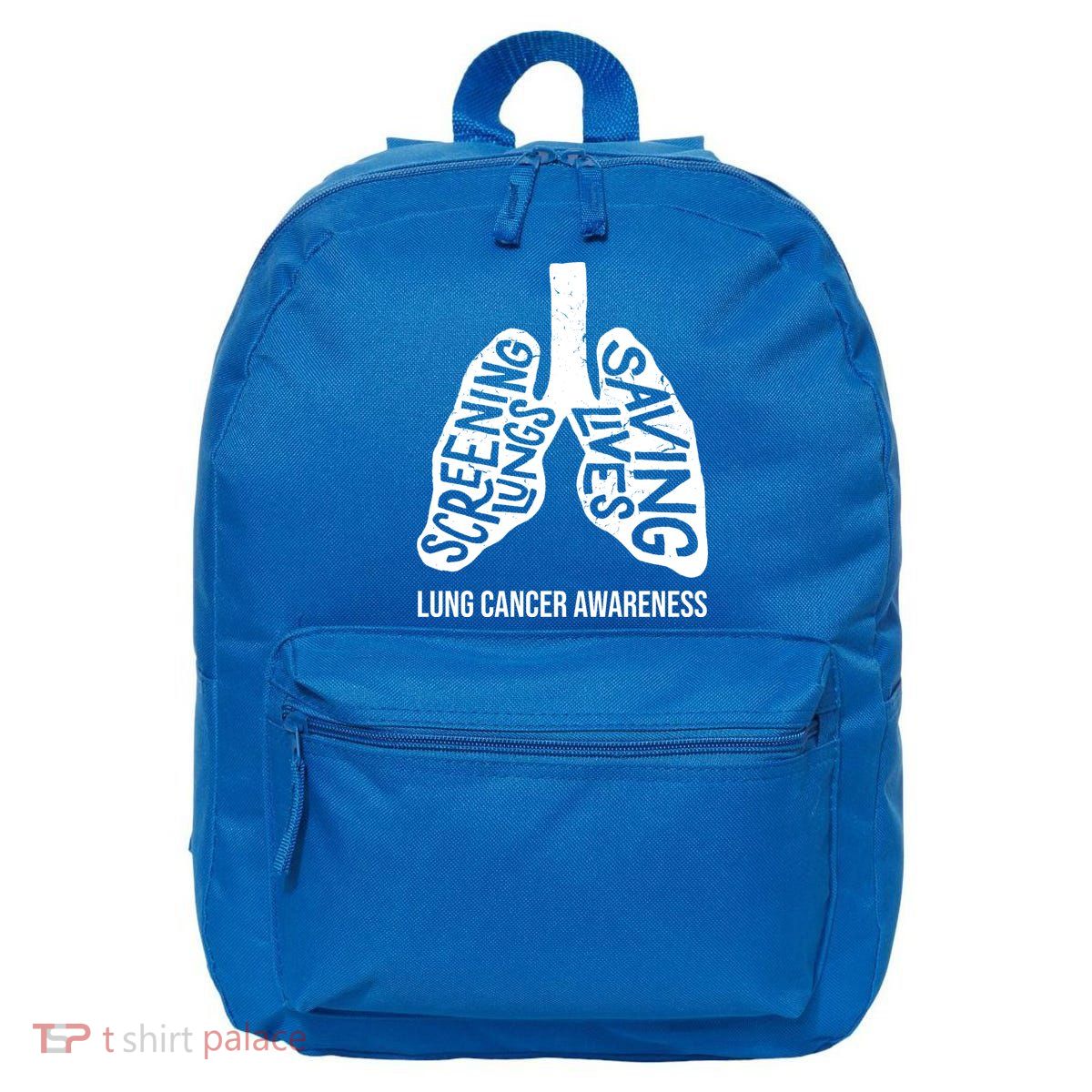 Lung Cancer Awareness Saving Lives 16 in Basic Backpack