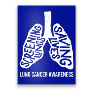 Lung Cancer Awareness Saving Lives Poster