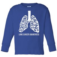 Lung Cancer Awareness Saving Lives Toddler Long Sleeve Shirt