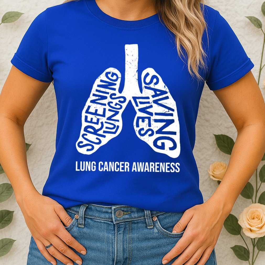 Lung Cancer Awareness Saving Lives Womens T-Shirt