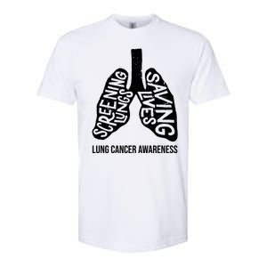 Lung Cancer Awareness Saving Lives Softstyle® CVC T-Shirt