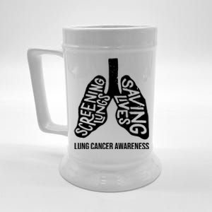 Lung Cancer Awareness Saving Lives Beer Stein