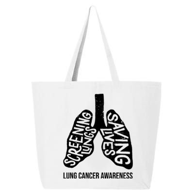 Lung Cancer Awareness Saving Lives 25L Jumbo Tote