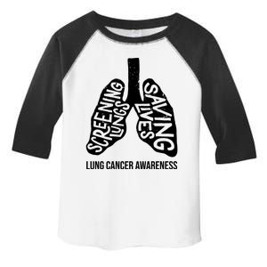 Lung Cancer Awareness Saving Lives Toddler Fine Jersey T-Shirt