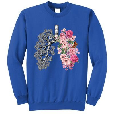 Lungs Cancer Awareness Bloomi Anatomy Classic Funny Gift Tall Sweatshirt