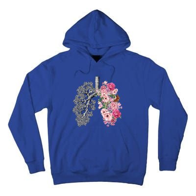 Lungs Cancer Awareness Bloomi Anatomy Classic Funny Gift Tall Hoodie