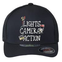 Lights Camera Action Film Director Flexfit Unipanel Trucker Cap