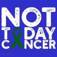 Liver Cancer Awareness Not Today Cancer Green Ribbon Gift T-Shirt