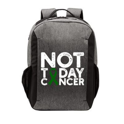 Liver Cancer Awareness Not Today Cancer Green Ribbon Gift Vector Backpack