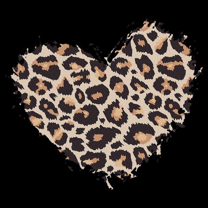 Leopard Cheetah Animal Print Heart Stripe Pom Pom Beanie