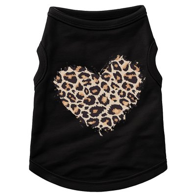 Leopard Cheetah Animal Print Heart Doggie Tank