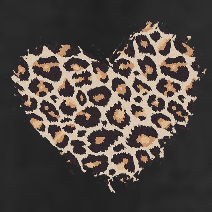 Leopard Cheetah Animal Print Heart 15oz Campfire Ceramic Mug