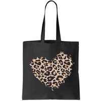 Leopard Cheetah Animal Print Heart Bag