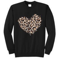 Leopard Cheetah Animal Print Heart Tall Sweatshirt