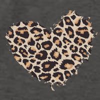 Leopard Cheetah Animal Print Heart Vector Backpack