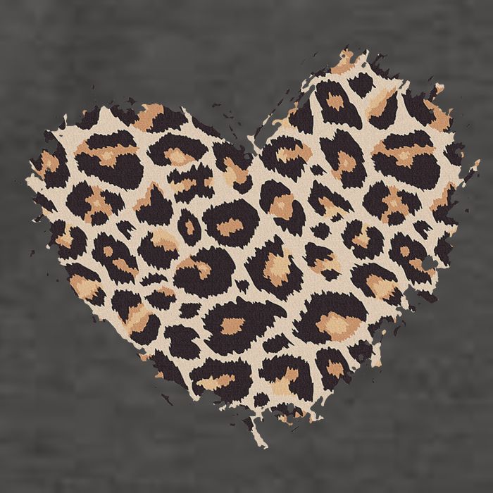 Leopard Cheetah Animal Print Heart Vector Backpack