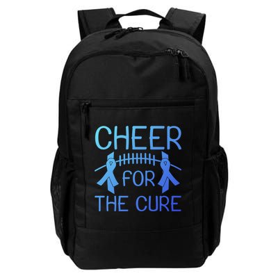 Lung Cancer Awareness Cheer For The Cure Football Gift Backpack