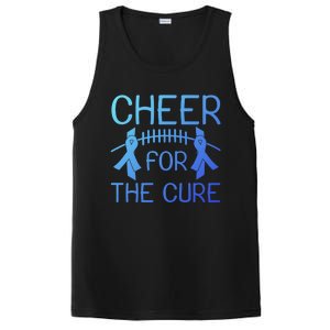 Lung Cancer Awareness Cheer For The Cure Football Gift PosiCharge Competitor Tank