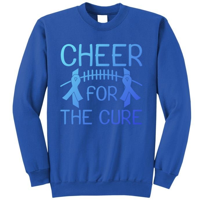 Lung Cancer Awareness Cheer For The Cure Football Gift Sweatshirt