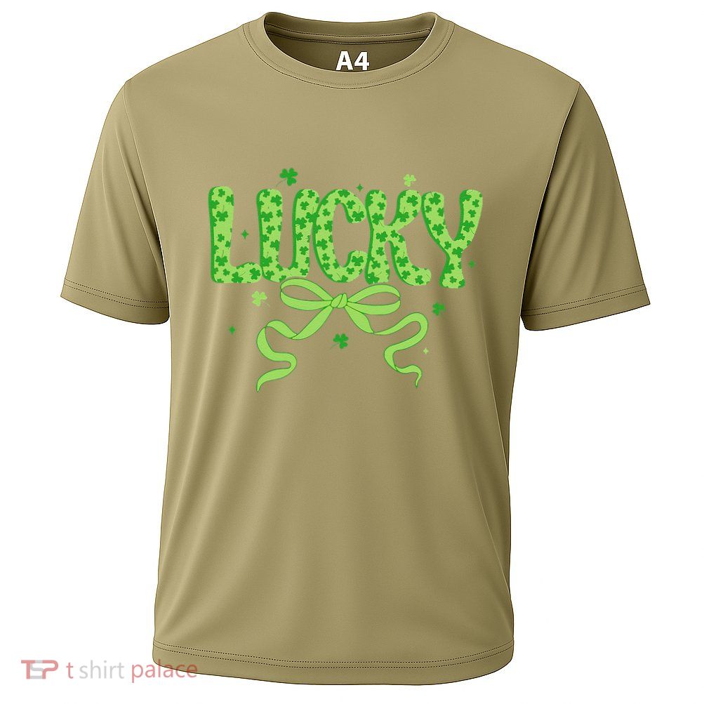 Lucky Coquette Bow St PatrickS Day Shamrock Ireland Irish Performance Shirt