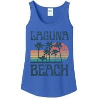 Laguna California Beach Summer Vacation Vintage Great Gift Ladies Essential Tank