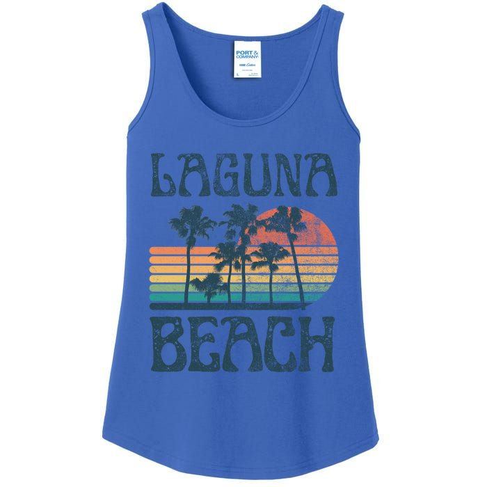 Laguna California Beach Summer Vacation Vintage Great Gift Ladies Essential Tank