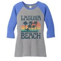 Laguna California Beach Summer Vacation Vintage Great Gift Women's Tri-Blend 3/4-Sleeve Raglan Shirt