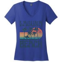 Laguna California Beach Summer Vacation Vintage Great Gift Women's V-Neck T-Shirt