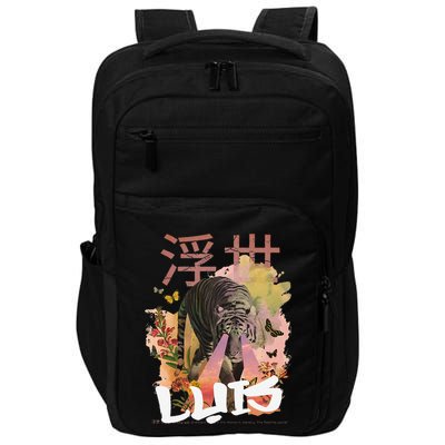 Luis Cute Boy Name With Cool Japanese Tiger & Kanji Impact Tech Backpack