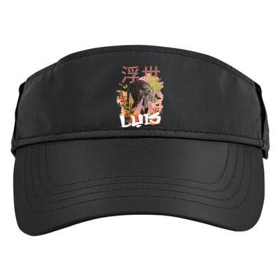 Luis Cute Boy Name With Cool Japanese Tiger & Kanji Adult Drive Performance Visor