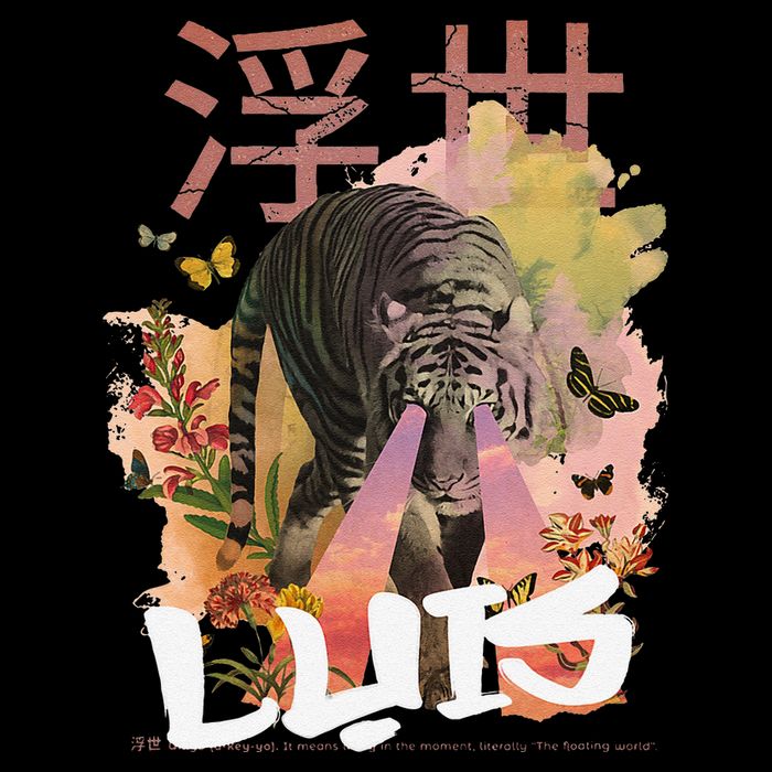 Luis Cute Boy Name With Cool Japanese Tiger & Kanji Youth Performance Sprint T-Shirt