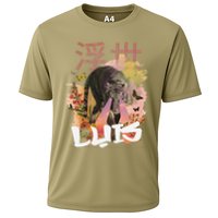 Luis Cute Boy Name With Cool Japanese Tiger & Kanji Cooling Performance Crew T-Shirt