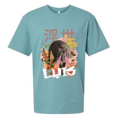 Luis Cute Boy Name With Cool Japanese Tiger & Kanji Sueded Cloud Jersey T-Shirt