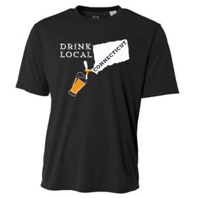 Local Craft Beer Connecticut Drink Local Cooling Performance Crew T-Shirt