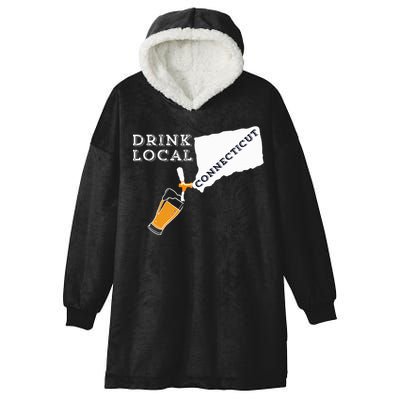 Local Craft Beer Connecticut Drink Local Hooded Wearable Blanket