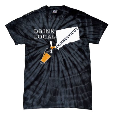 Local Craft Beer Connecticut Drink Local Tie-Dye T-Shirt