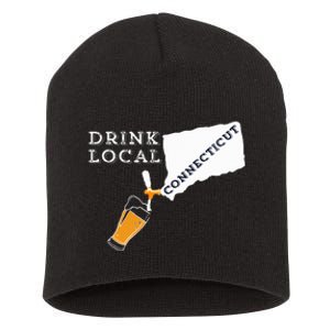 Local Craft Beer Connecticut Drink Local Short Acrylic Beanie