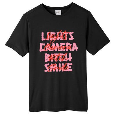 Lights Camera Bitch Smile Tall Fusion ChromaSoft Performance T-Shirt