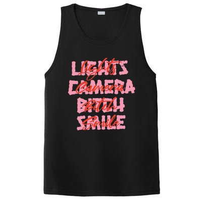 Lights Camera Bitch Smile PosiCharge Competitor Tank