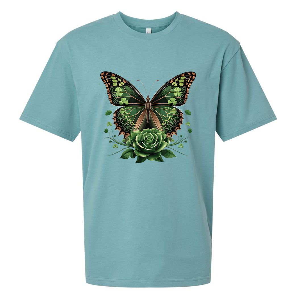 Lucky Celtic Butterfly  Irish Heritage St Sueded Cloud Jersey T-Shirt