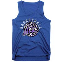 Leopard Cheetah Basketball Mom Family Purple Trendy Spirit Gift Tank Top